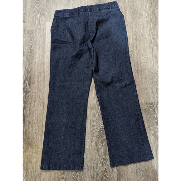 Josephine Chaus Women's Stretch Wide Leg Denim Jeans Size 14 - Picture 4 of 4